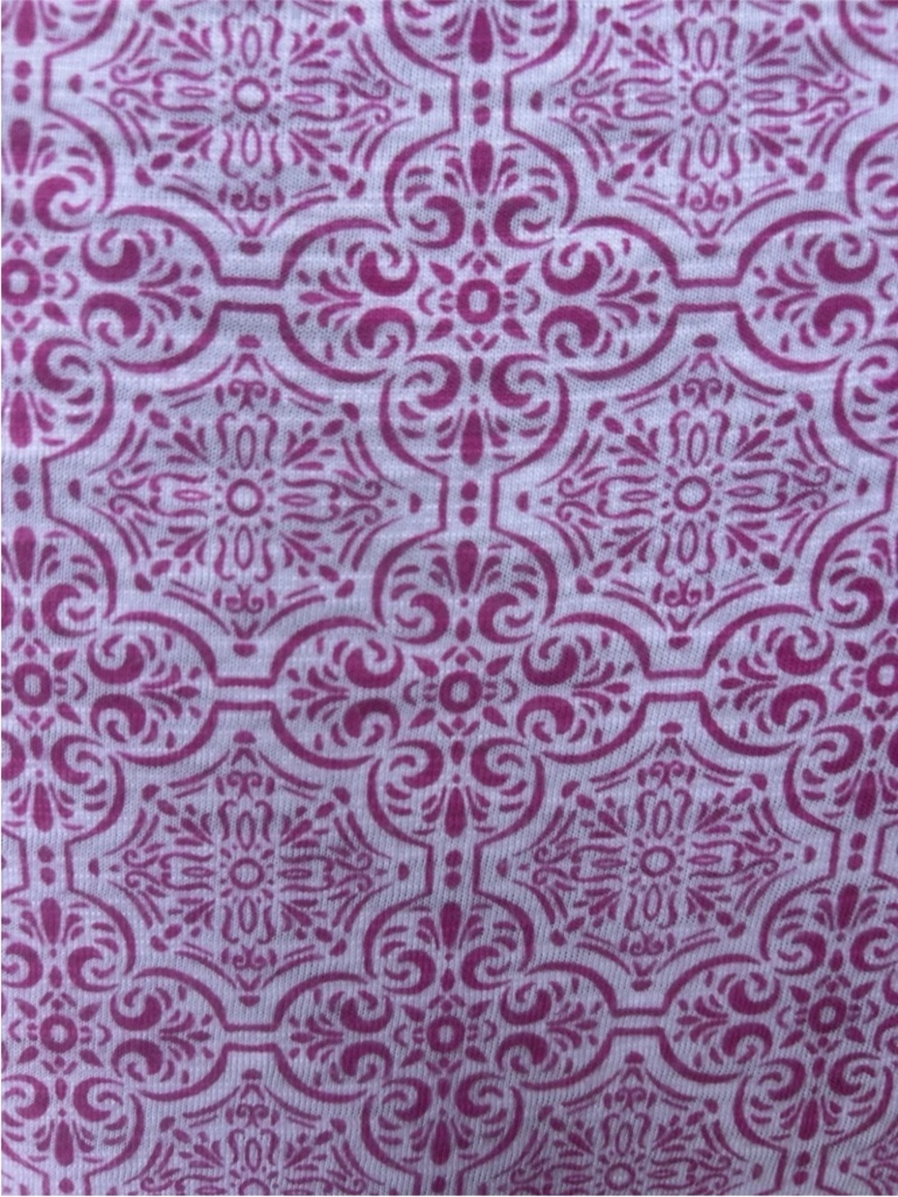 Chico's Ultimate Tee Tunic 2 (L) Pink White V Neck Hi Lo Hem - Picture 7 of 8